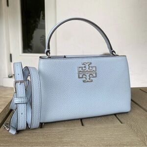 Tory Burch Light Blue Leather Shoulder Bag